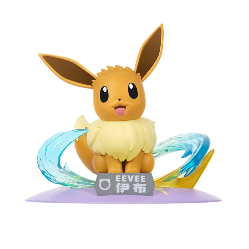 Anime Pokemon Sylveon Leafeon Glaceon Figurine Original Funism Genuine Action Figures Collection Model Ornaments Toys Gifts