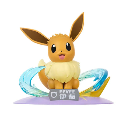 Anime Pokemon Sylveon Leafeon Glaceon Figurine Original Funism Genuine Action Figures Collection Model Ornaments Toys Gifts