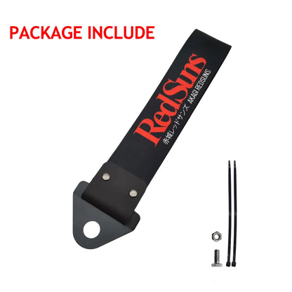 JDM Racing Culture Style Tow Strap Universal Race Towing Car Motorcycle Trailer Ropes Bumper Hook Belt Pendant