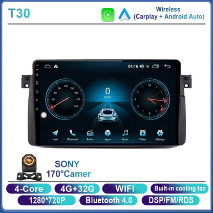 Android 16 Car Radio For BMW E46 M3 X5 1998-2006 Multimedia Video Player GPS 4G Carplay Auto Stereo RDS DSP DVD Head Unit WIFI