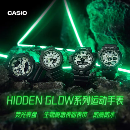 Casio G-SHOCK Night Glow Series Men's Watch with Gray Case, Shock Resistant