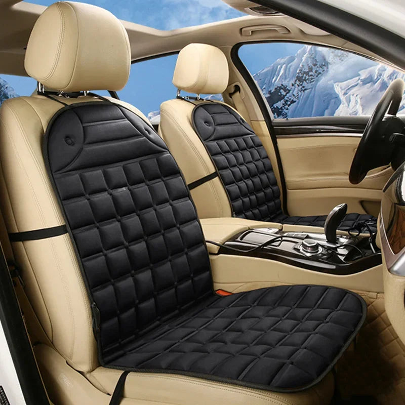 EAFC 12V Car Heating Cushion Heated Seat Pad Heater Winter Warmer Seat Winter seat Protector Auto Seat Cushion Pad Winter Mat