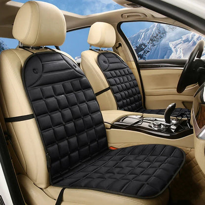 EAFC 12V Car Heating Cushion Heated Seat Pad Heater Winter Warmer Seat Winter seat Protector Auto Seat Cushion Pad Winter Mat