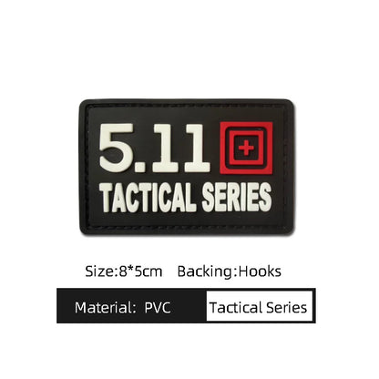 3D PVC Military Tactical Embroidery Patches Backpack Emblem Applique with Hook Outdoors Morale Armband Badges Clothes Stickers