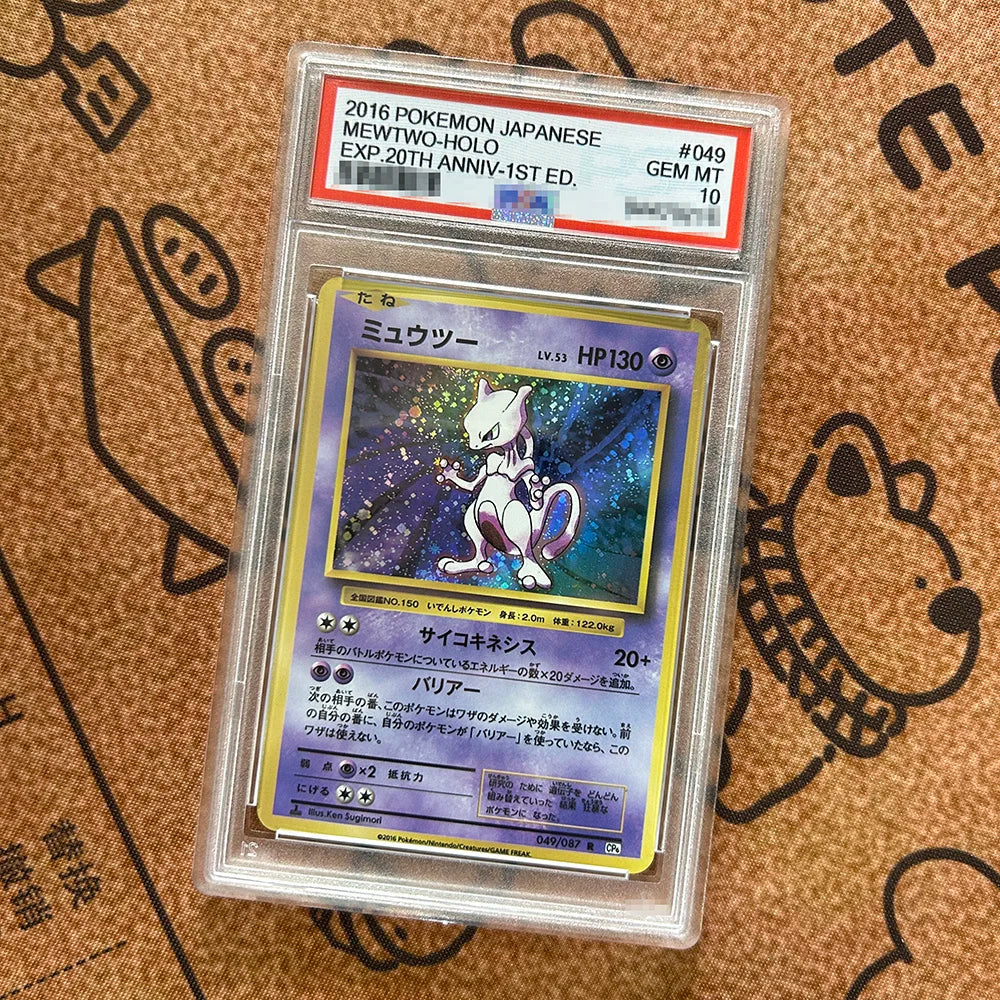 DIY PTCG Rating Card Umbreon MEGA CHARIZARD ILLUSTRATOR PICHU Charmander MEWTWO Bulbasaur Collection Card Anime Game Gift Toy