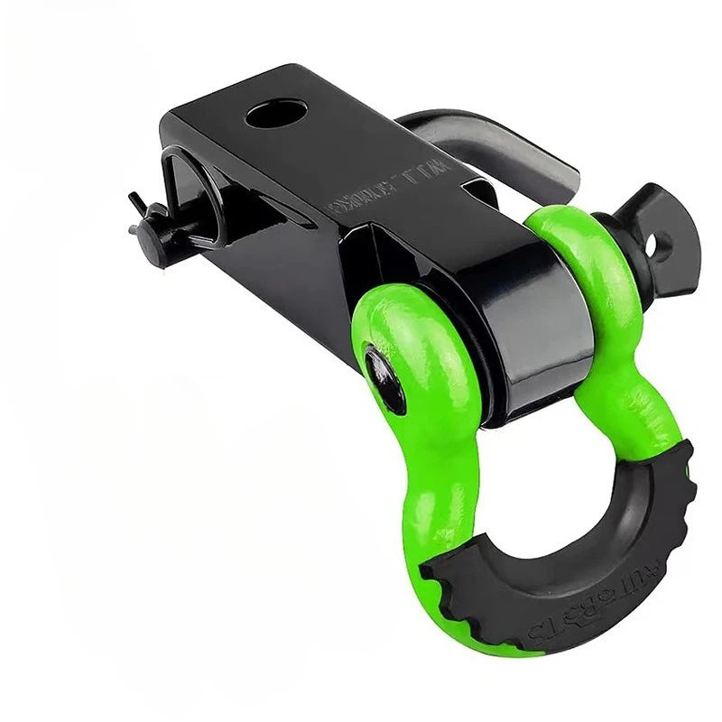 3/4 Carbon Steel Trailer Arm Broken19T Solid Square Mouth Trailer Hook Buckle 4.75T Off-road Trailer Modification Part