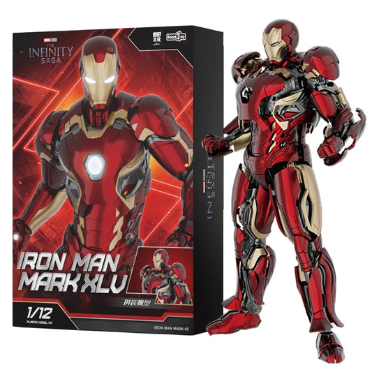 15.5CM Fondjoy Original MK45 Iron Man 1/12 Mark45 Avengers：Age of Ultron Vibranium Assembled Action Figure Collect Toy Gift