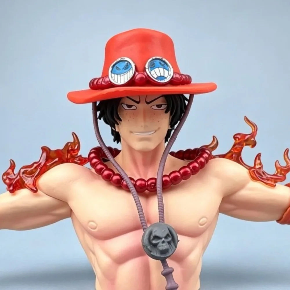 27cm ONE PIECE Figures Flame ACE Figure Collectible Decorations Anime Goods Toy Gift Christmas Present