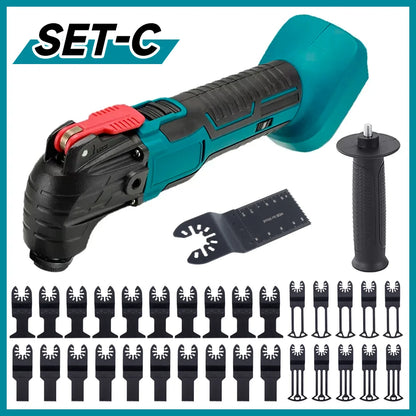 170W Electric Cordless Oscillator, 6-Gear Settings, 5000-20000r/Min, for Sawing/Cutting/Shoveling, For 18V/21V Makita Battery