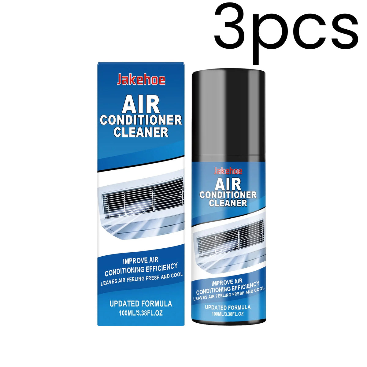 Jakehoe Air Conditioner Foam Cleaner Powerful Cleaning Remove Stubborn Stains Easy Use Multi Purpose Air Conditioner Spray 100ml