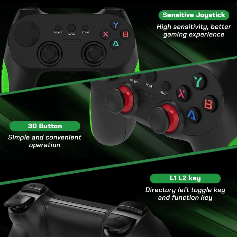 Super G36 Pro Game Console 256G 120000+ Retro Video Game Box Dual Wireless Controller TV Plug Play Arcade Home Gaming Console