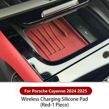 For Porsche Cayenne 2024 -2026 Silicone Car Cup Holder Center Console Organizer Anti Spill- Drink Holder Insert Auto Accessories