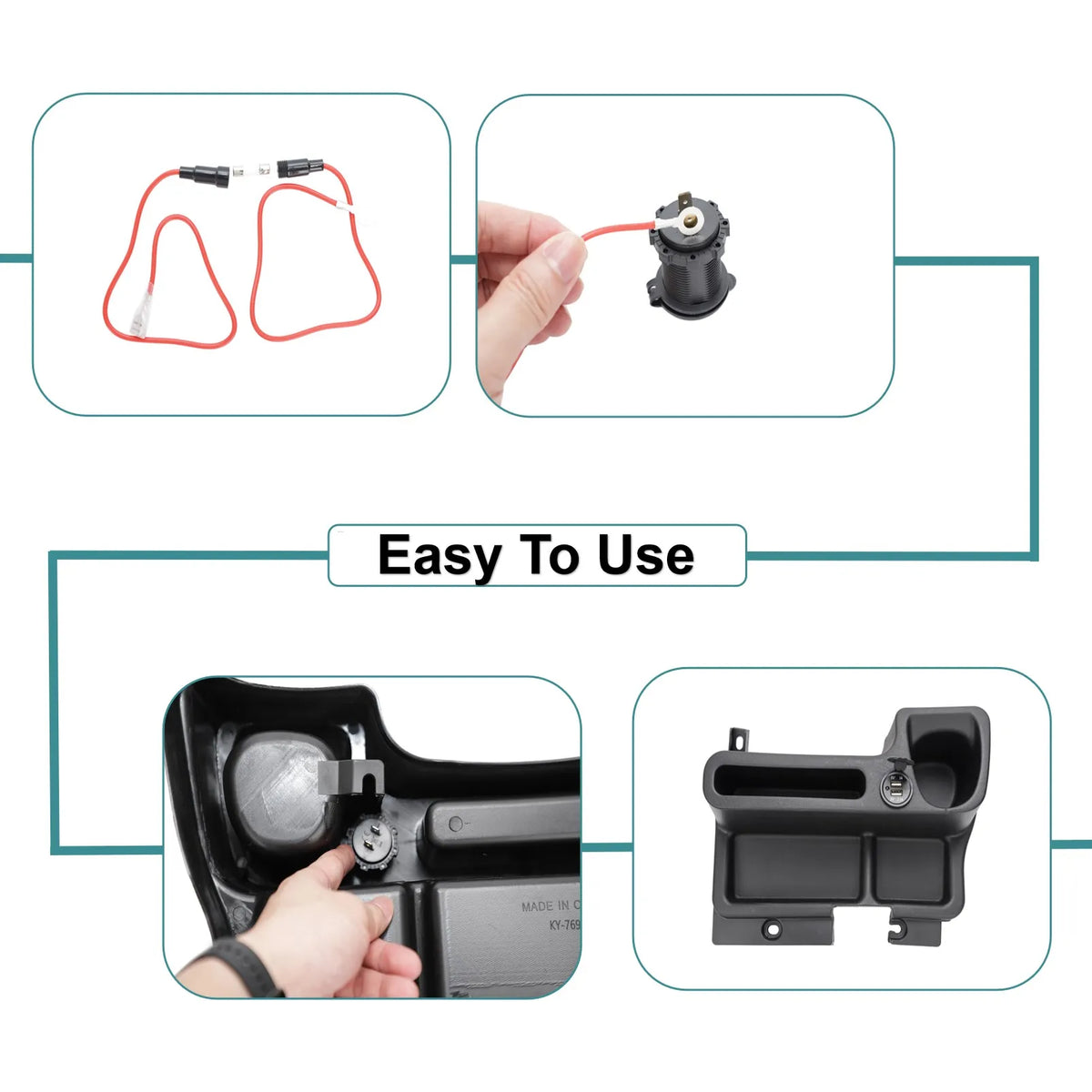 Car Center Console Storage Box Cup Holder Organizer Tray with USB for Toyota Land Cruiser LC70 71 75 76 79 2009-2020 Accessories