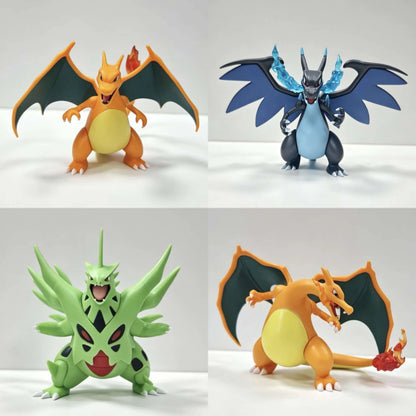 In Stock Anime Pok E Mon Flame Dragon Action Figure Model Desktop Ornament Cartoon Collectible Toy Surprise Gift For Fans