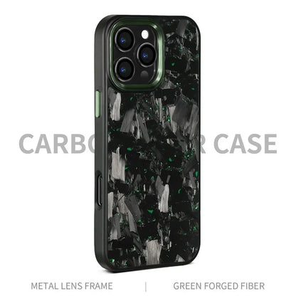 Real Carbon Fiber Armor100% Cover For IPhone 16Promax 15 Pro Max 14 13 12 11 Case Metal Frame Wireless Charge Forged Fiber Cover