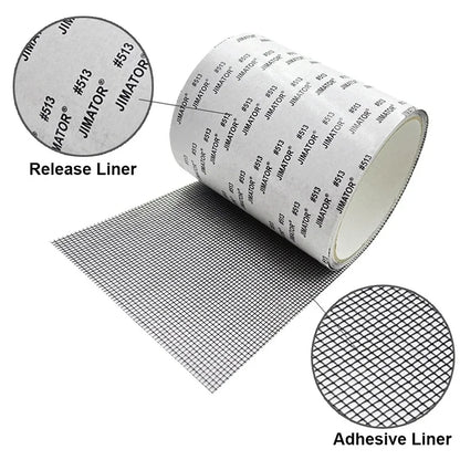 Width Window Mosquito Net Repair Tape Self-Adhesive Window Screen Repair Patch Anti-Insect Fly Mesh Broken Holes Tape