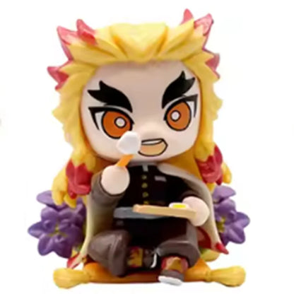 Hot Demon Slayer Tanjiro Kamado Nezuko anime cartoon figure blind box creative personalized statue model ornament surprise gift