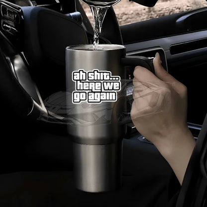 Ah Shit Here We Go Again Sticker Vinyl Bumper Sticker Decal Waterproof