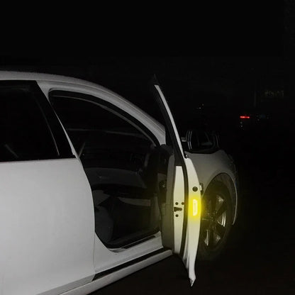 10/50PCS Reflective Car Door Sticker Safety Opening Warning Reflector Tape Decal Auto Exterior Reflector Car Accessories