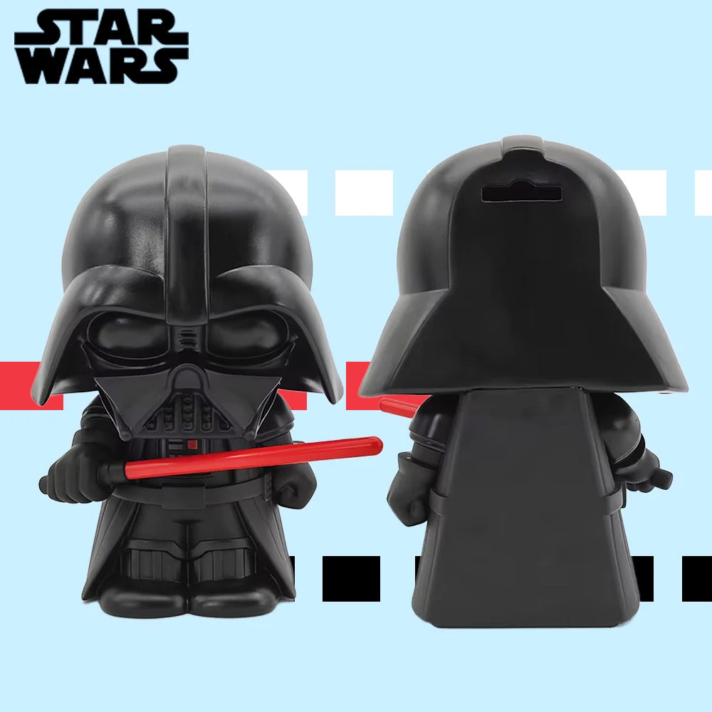 Star Wars Officially Licensed PVC Piggy Bank Darth Vader Figurine Money Box Home Decor Collectible Desktop Organizer Savings Jar