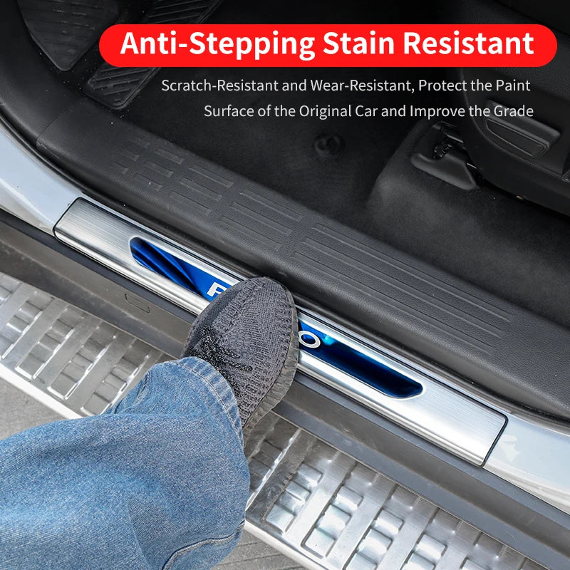 For 2024-2027 Toyota Land Cruiser Prado LC250 J250 Stainless Steel Exterior Door Sill Protector Anti Scratch Wear Resistant Trim