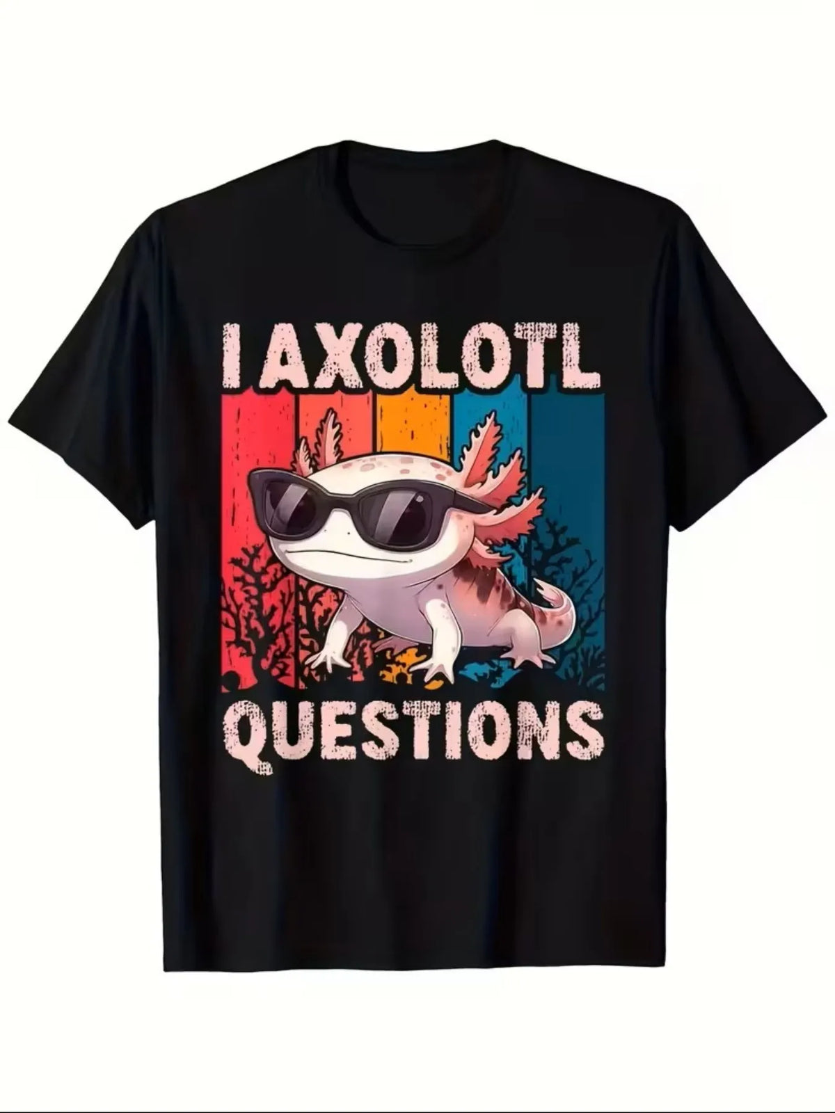 I AXOLOTL QUESTIONGS Children Boy Girl T shirt 2026 New Summer Short Sleeve T-Shirt Cute Style kidS casual SPORTS Tops