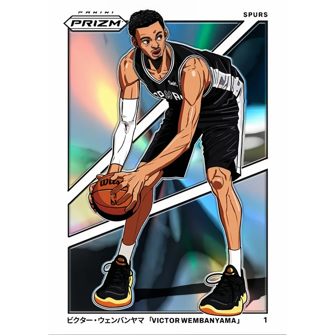 DIY Homemade NBA Basketball collection card Stephen Curry LeBron James Anthony Edwards Luka Doncic Manga series
