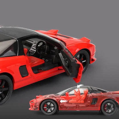 1/32 Honda Acura NSX NA1 JDM Racing Toy Car For Kid Diecast Vehicle Miniature Model Pull Back Sound Light Collection Gift Boys