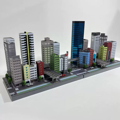 1/350/150 Diorama Outland City Modern Commercial Building Model Street Office Home Scene Model Toys