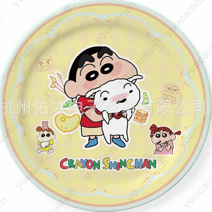 Crayon Shin-chan Birthday Party Disposable Paper plate Cake Topper Hanging Flag Crayon Shin-chan Balloon Birthday Decorations