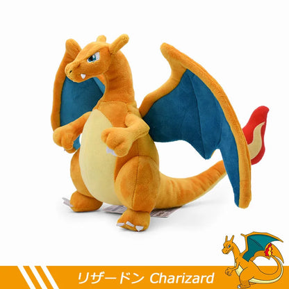 New 11 Inch Pokemon Christmas Series Plush Toys Charizard Charmander Soft Stuffed Peluche Doll Kids Child Xmas Birthday Gifts