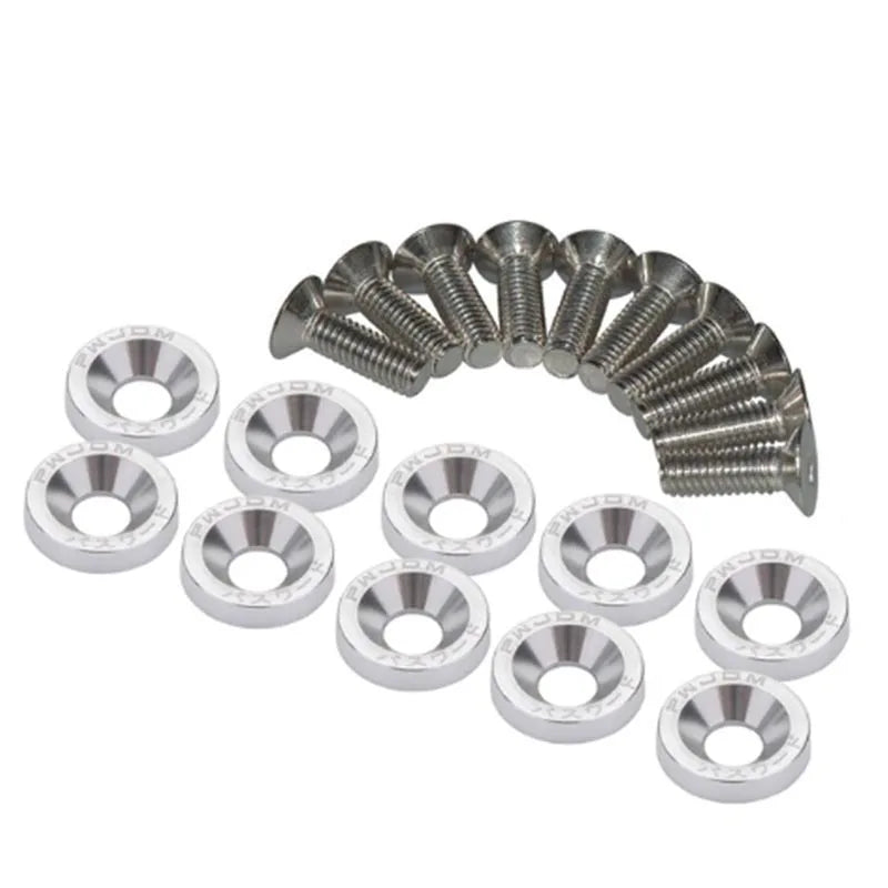 Car Motorcycle Modification Colored Screw Washer DIY Personalized Screw Washers Fasteners Concave Screws Protective Plate Washer