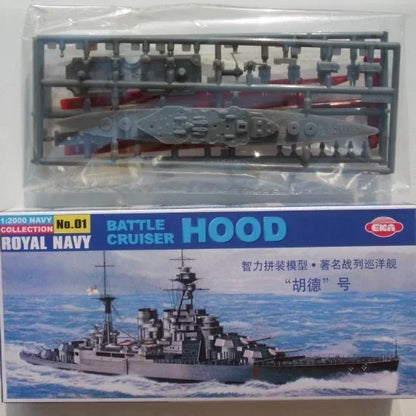 1/2000 Warship Assembly Model 4D Aircraft Carrier Cruiser HOOD MISSOURI Plastic Kit Toy for Children