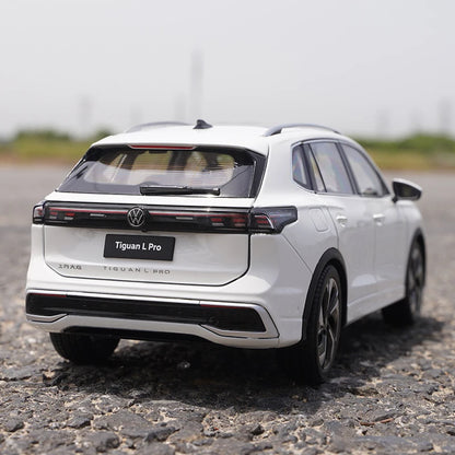 New 1:18 2025 VW Tiguan L PRO SUV Alloy Car Model Diecast Metal Vehicles Car Model High Simulation Childrens Toy Gift Decoration
