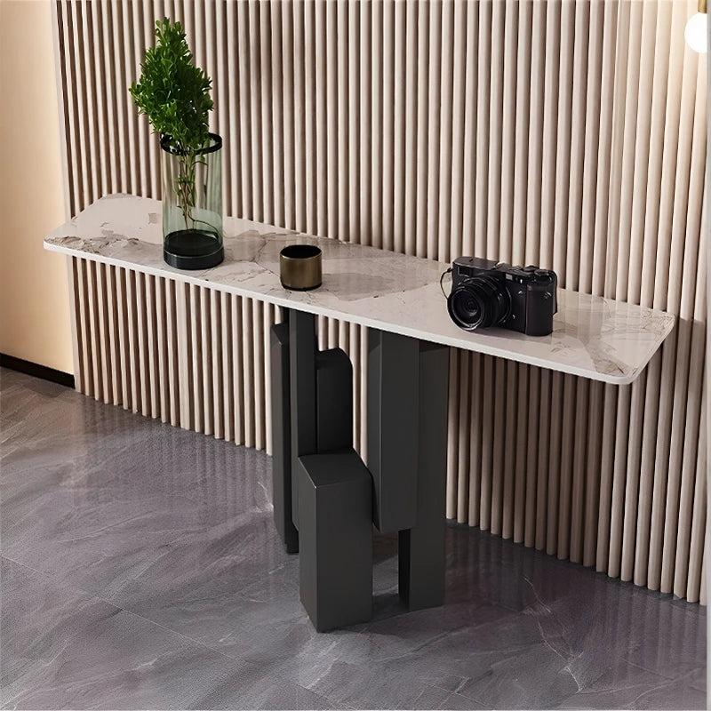 Black Legs Entrance Table Art Design Auxliar Creative Corner Table Narrow Modern Mesas Auxiliar Furniture Living Room