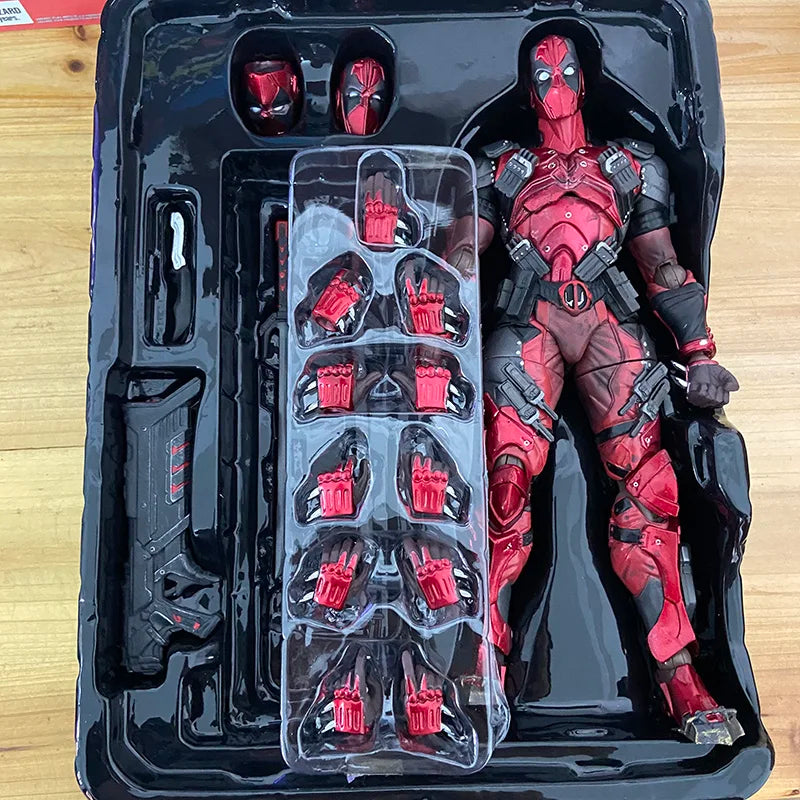 Play Arts Deadpool Action Figure Marvel X-Men Play Arts Kai Super Hero Wade Winston Wilson BJD Deadpool Figure Collect Model Toy