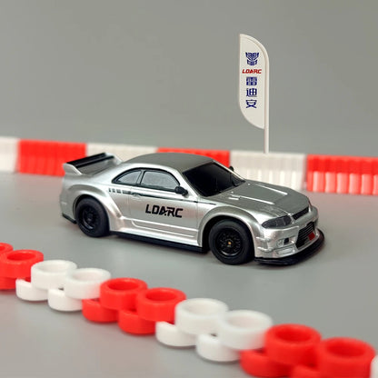 LDARC R02 Mini Rc Sports 1/64 Simulated Electric Remote Control Model Car Tabletop RTR 2.4G Adults Children'S Toys Gift