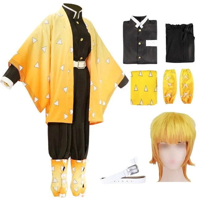 Halloween Costume de Cosplay Animer Agatsuma Zenitsu, dessin animéZenitsu