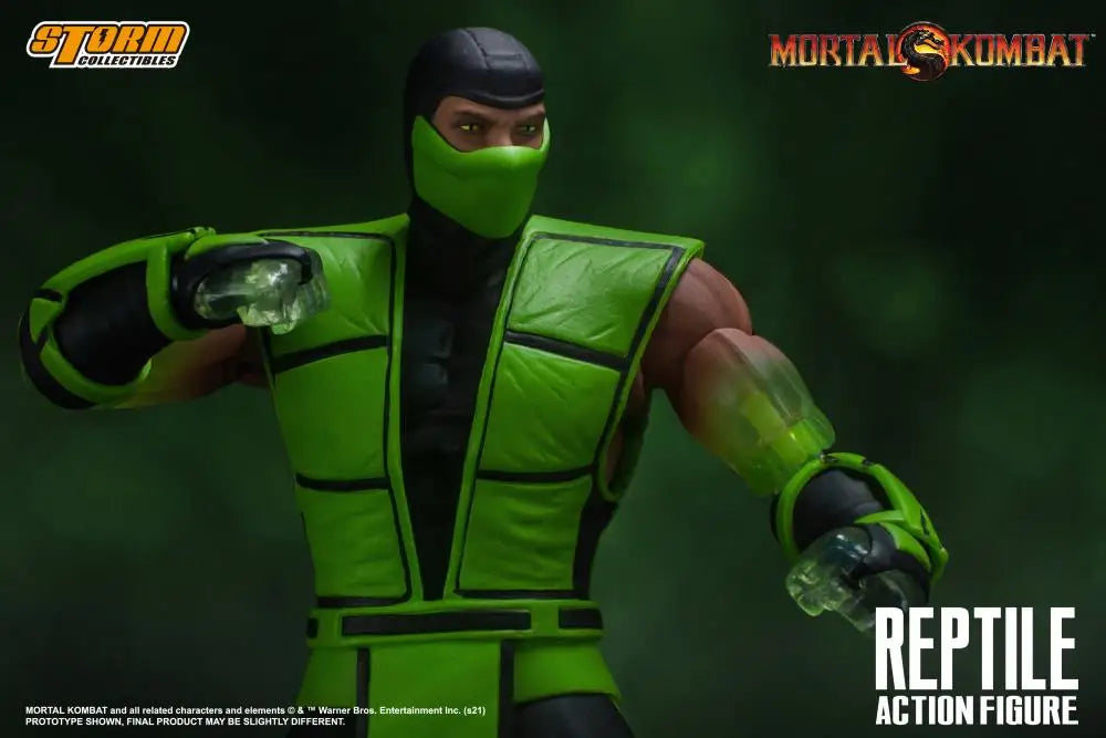100% Original Box Storm Collectibles Mortal Kombat VS Series Reptile 1/12 Scale BBTS Transparent Arm In Stock Anime Figure Model