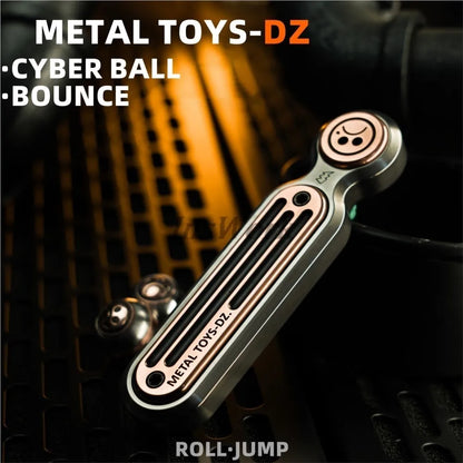 Metal Toys Dz Cyber Ball Bounce Push Slider Fidget Toy Bead Spinner New Original Design Elastic Limit Edc Gadgets Fidget Toys