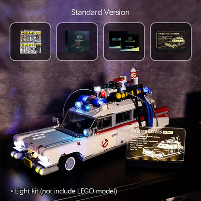 Kyglaring Led Lighting Set DIY Toys for Creator Ghostbusters 10274 Ecto-1  (Not Include the Building Blocks)