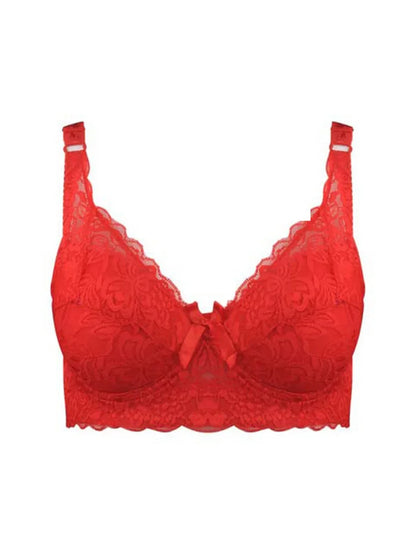 Hot Full cup thin underwear small bra plus size wireless adjustable lace Women's bra breast cover B C D cup Large size Lace Bras