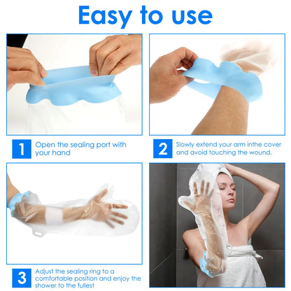 Arm Shower Cover Waterproof Cast Cover Adult Sealed Cast Bandage Protector Wound Fracture Leg Foot Arm Hand Bath Protective