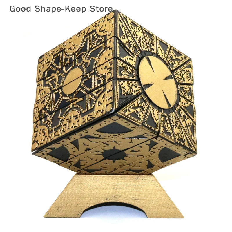 Hellraiser Puzzle Box with Moving Figures from the Film Series, Perfect Horror-Themed IQ & EQ Test Toy for Adults and Kids