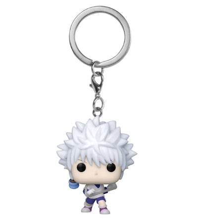 New FUNKO POP Pocket Keychain Hunter Killua Zoldyck PVC Action Figure Collection Model Bag Pendant Toys for Gifts