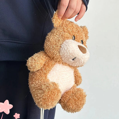 23cm Little Bear Plushie Kawai Soft Sleep Companionship Doll Cute Precious Little Bear Bedroom Decoration Birthday Gift For Girl