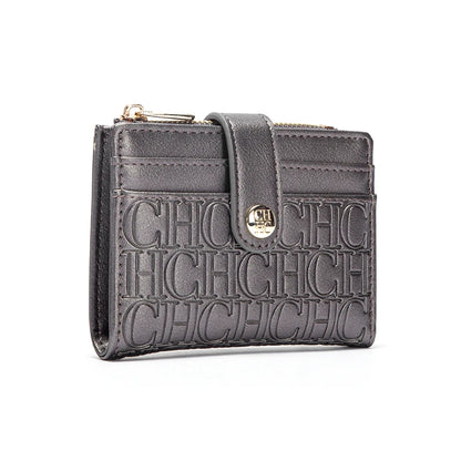 CHCH Fashion Classic Retro Men's and Women's Universal Wallet Letter Printed Portable Card Bag Zero Wallet