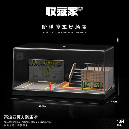 Collector 1:64 Fujiwara Tofu Shop Scene House Model Collection Ornament Three-dimensional Street Scene Table Decoration