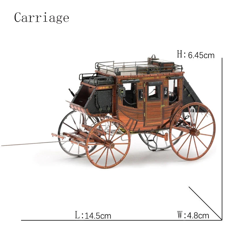 Color Metal 3D Puzzle Red Dead Redemption 2 Jigsaw Model DIY Hademade Puzzles Adult Gift Toys  Educational Toys Puzzle Box