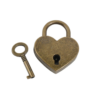 Custom Name Padlock Heart Shape Personalized Name Lock With Key For Bag Suitcase Luggage Box Vintage Mini Customized Name Lock